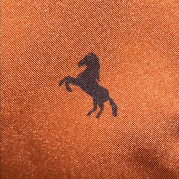 Burnt Orange Blouse with Black Horse Print - Picture 5 of 5